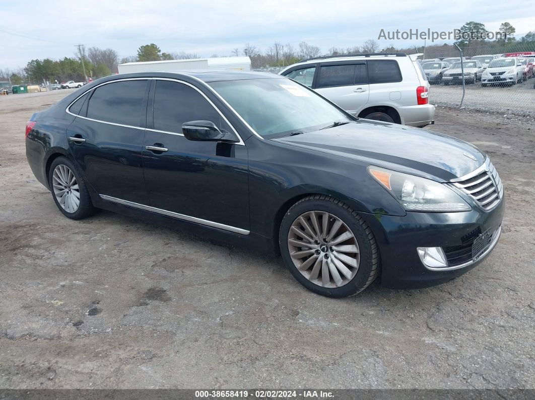 2014 Hyundai Equus Signature Черный vin: KMHGH4JH0EU090376