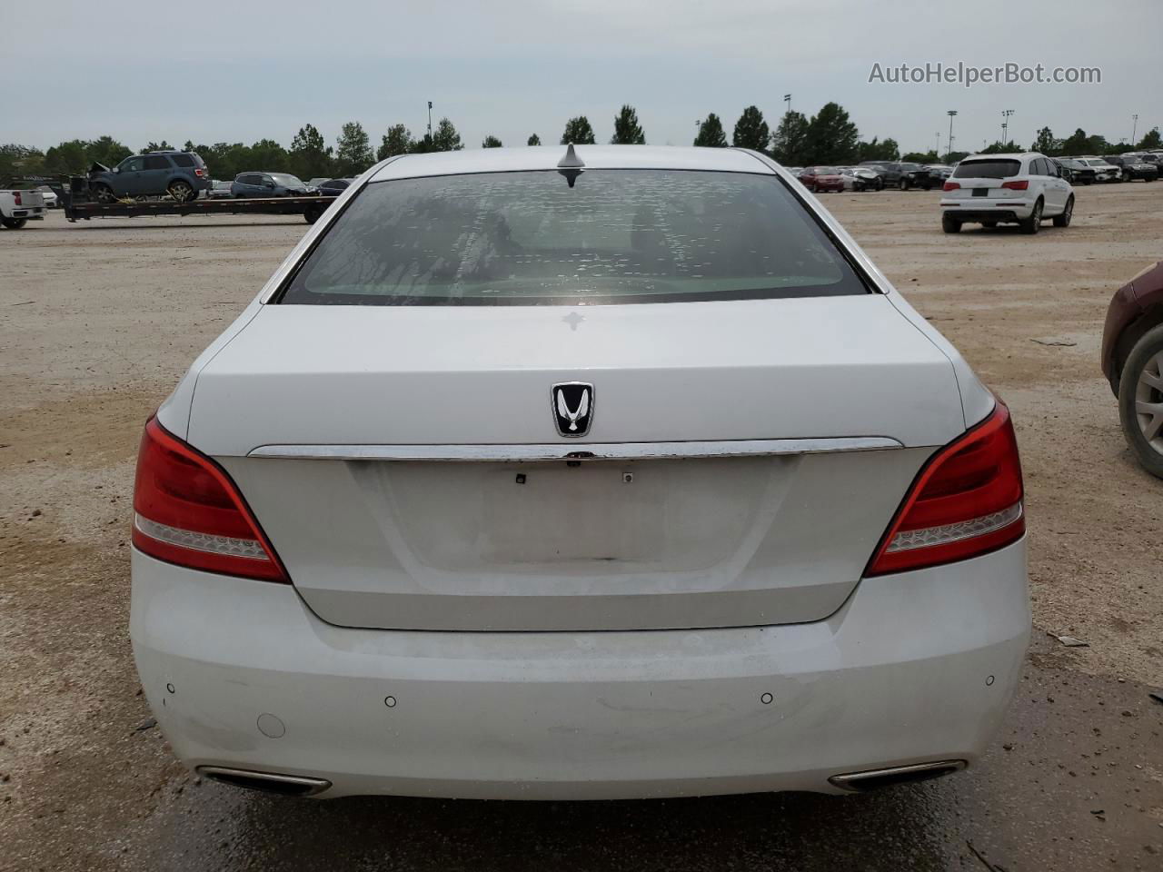 2014 Hyundai Equus Signature White vin: KMHGH4JH1EU076194