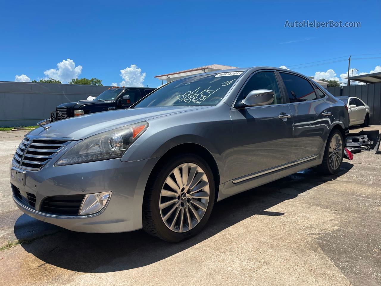 2014 Hyundai Equus Signature Silver vin: KMHGH4JH1EU084232