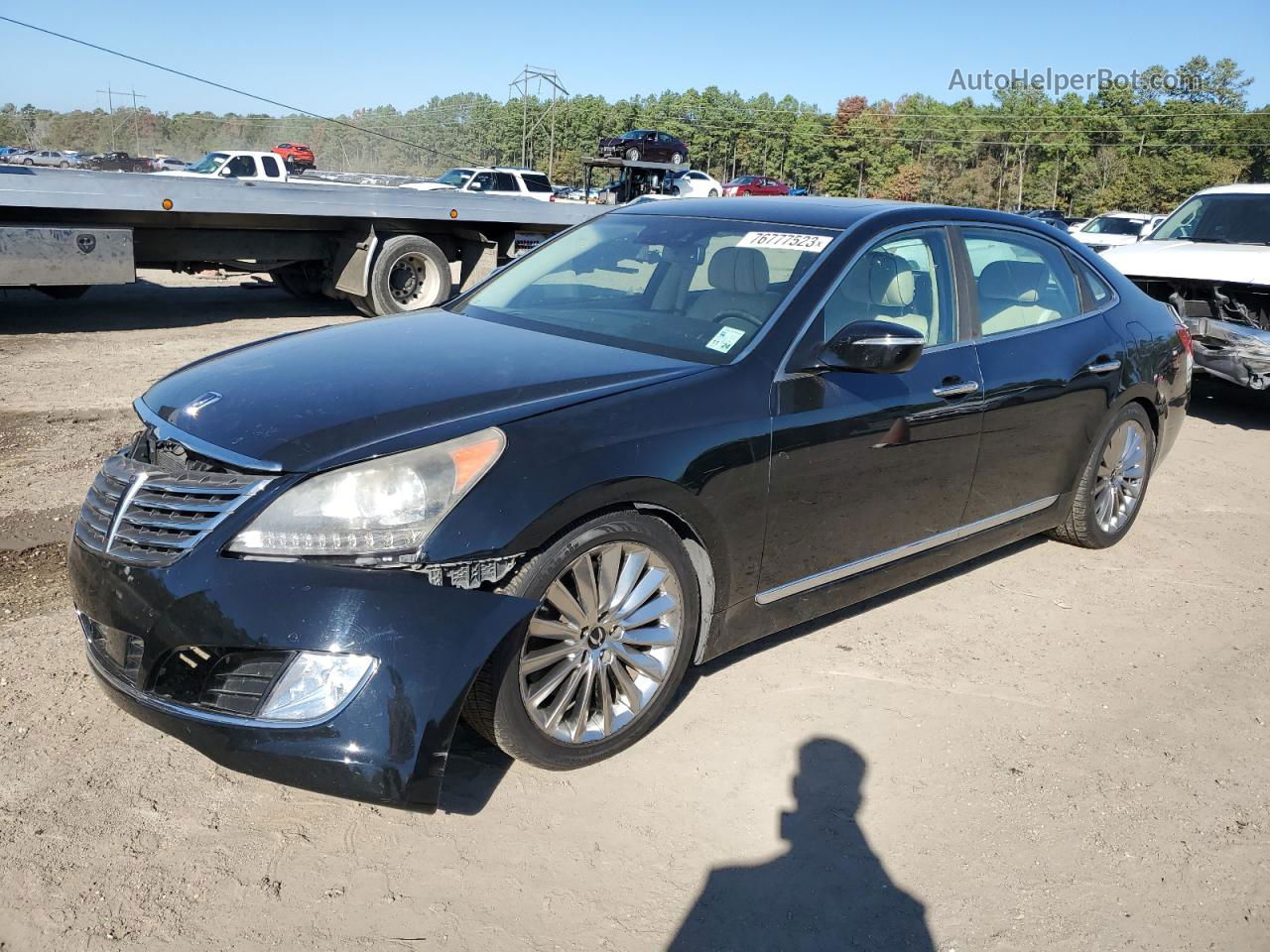 2014 Hyundai Equus Signature Black vin: KMHGH4JH1EU084344