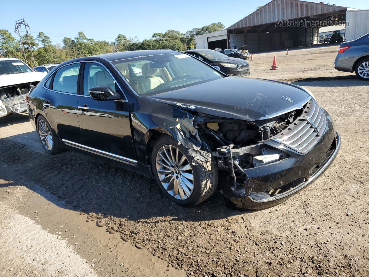 2014 Hyundai Equus Signature Black vin: KMHGH4JH1EU084344