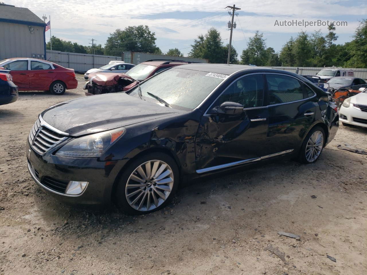 2014 Hyundai Equus Signature Black vin: KMHGH4JH1EU090774