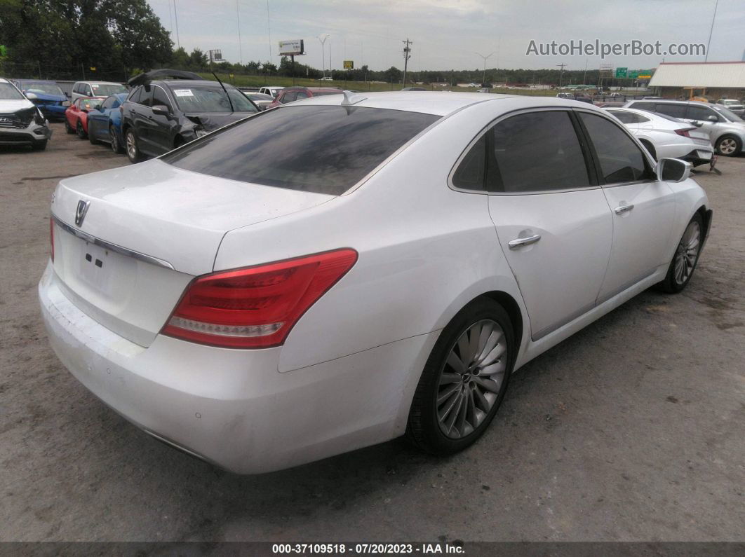 2014 Hyundai Equus Signature White vin: KMHGH4JH2EU084286