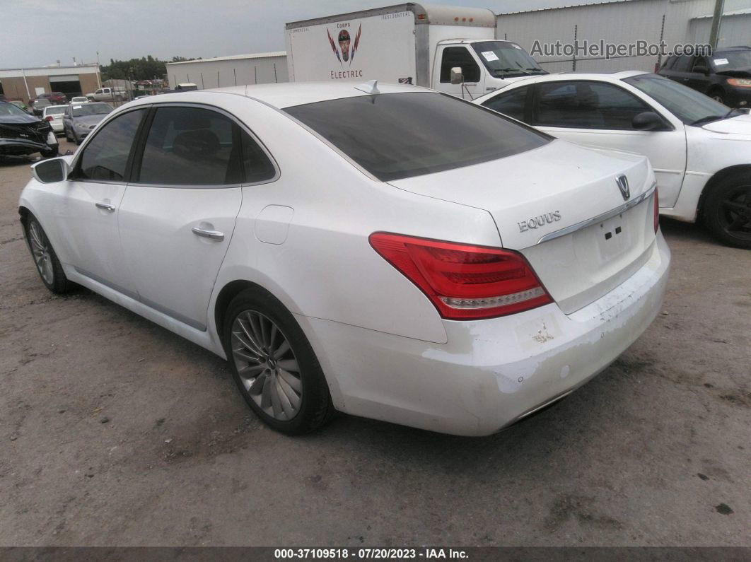 2014 Hyundai Equus Signature White vin: KMHGH4JH2EU084286