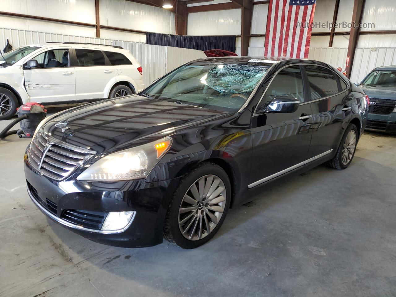 2014 Hyundai Equus Signature Black vin: KMHGH4JH3EU076374