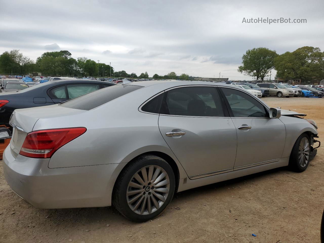 2014 Hyundai Equus Signature Silver vin: KMHGH4JH3EU079355