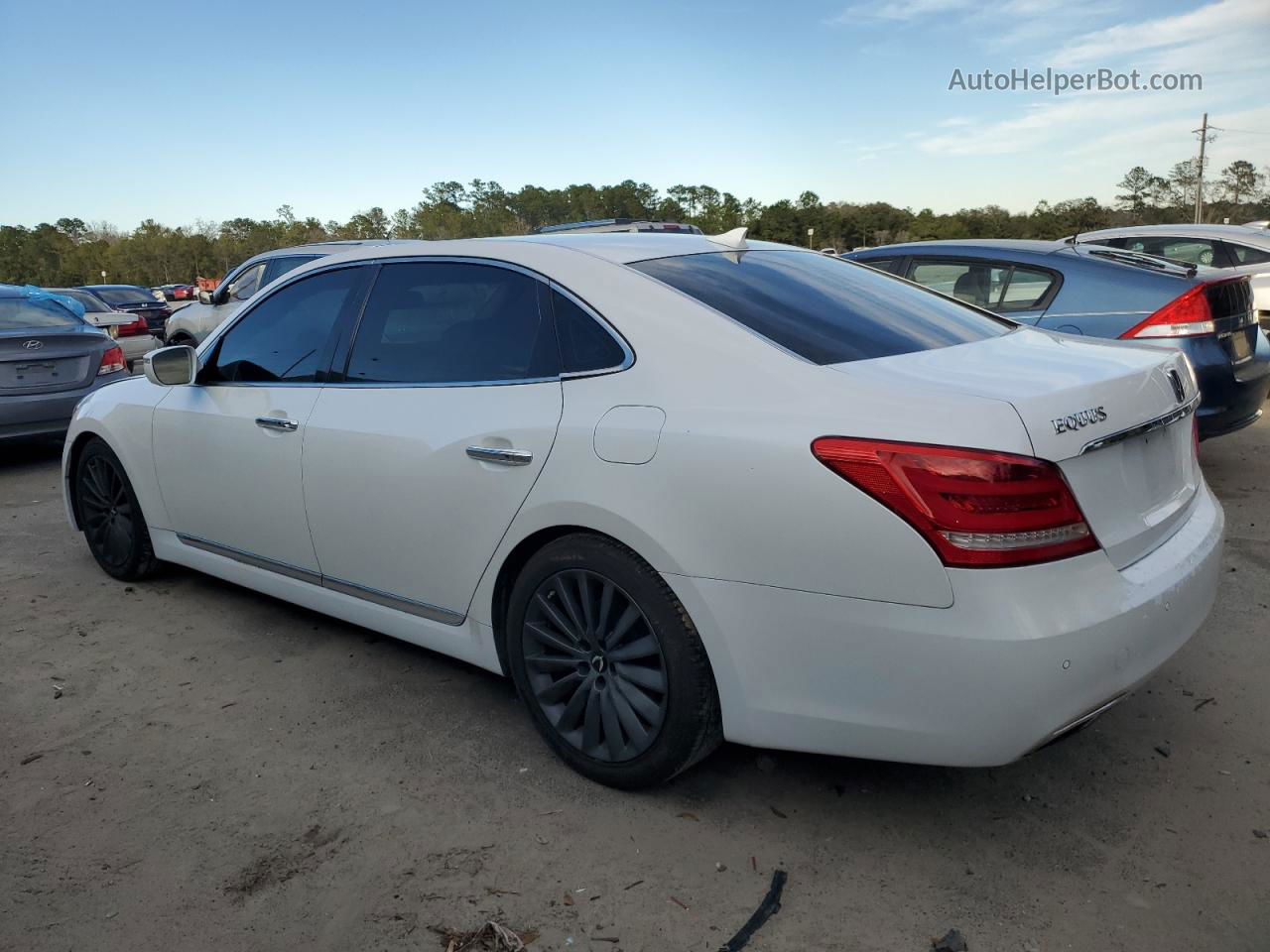 2014 Hyundai Equus Signature White vin: KMHGH4JH3EU085138