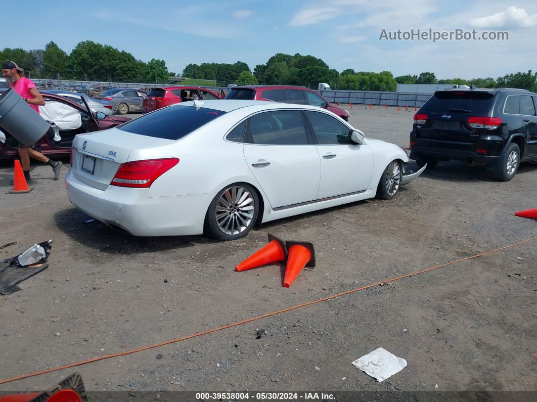 2014 Hyundai Equus Signature White vin: KMHGH4JH4EU080403