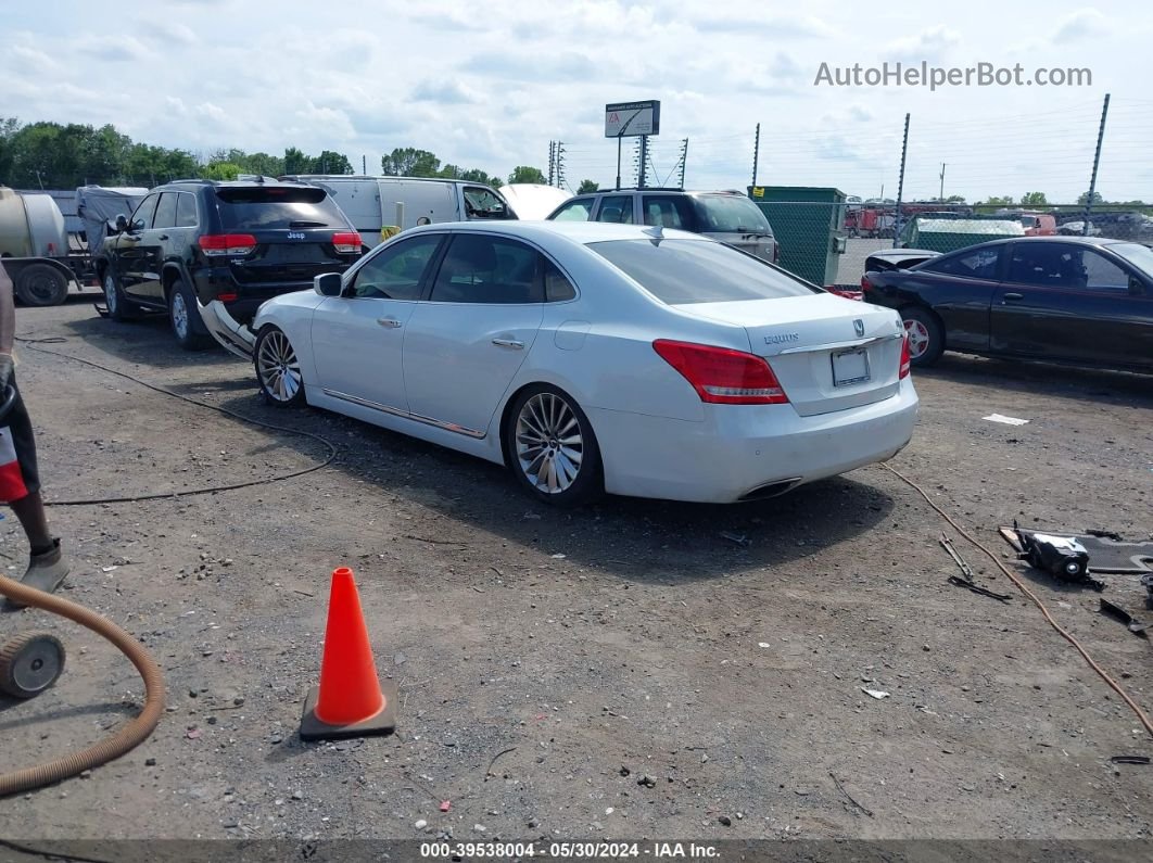 2014 Hyundai Equus Signature White vin: KMHGH4JH4EU080403