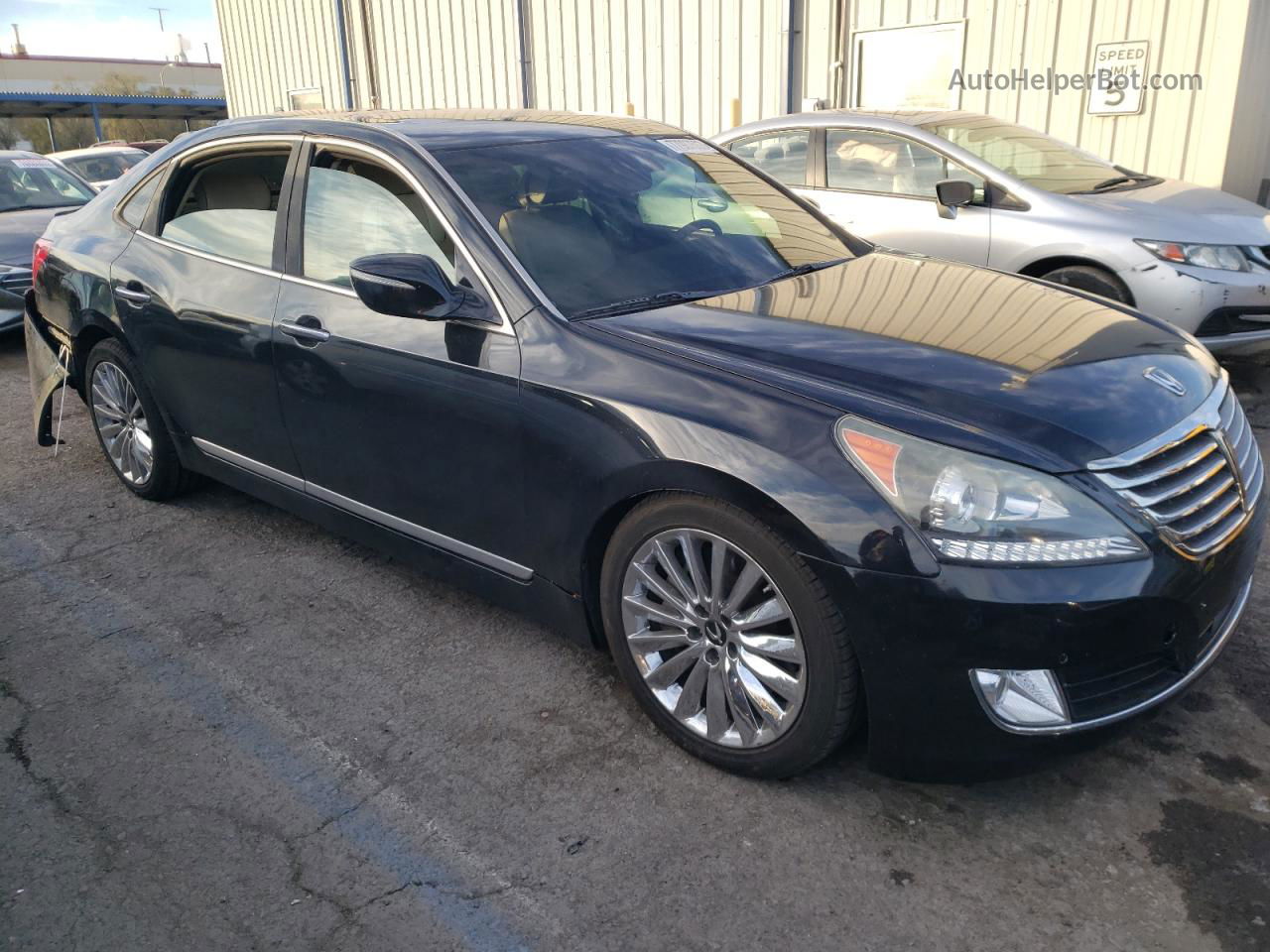 2014 Hyundai Equus Signature Black vin: KMHGH4JH4EU085472