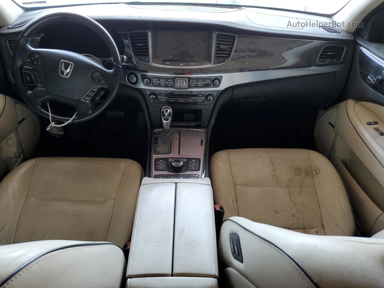 2014 Hyundai Equus Signature Черный vin: KMHGH4JH4EU090915