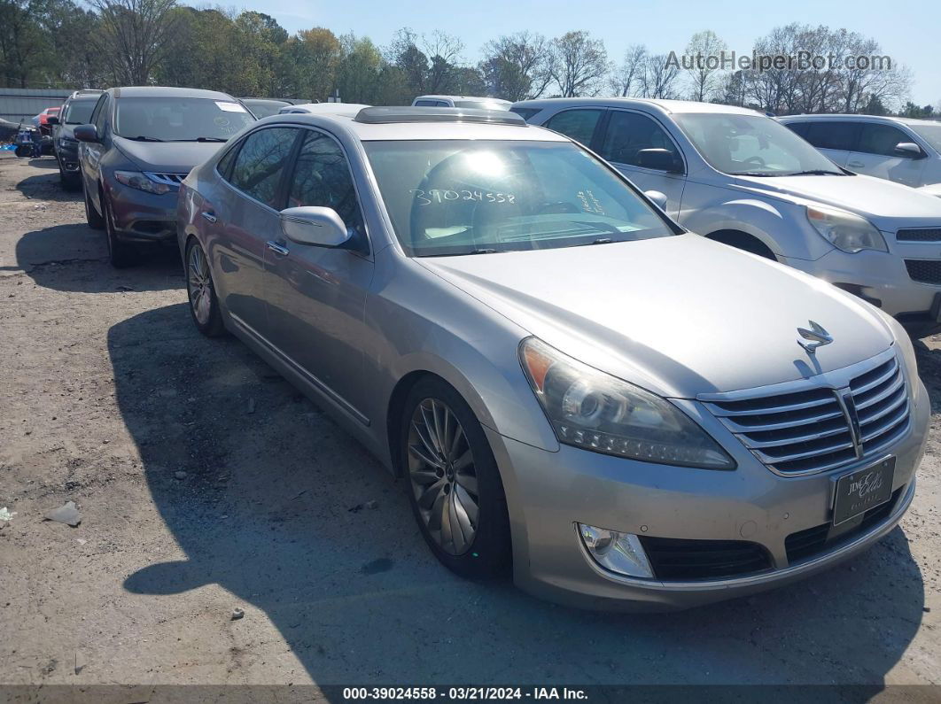 2014 Hyundai Equus Signature Silver vin: KMHGH4JH5EU078577