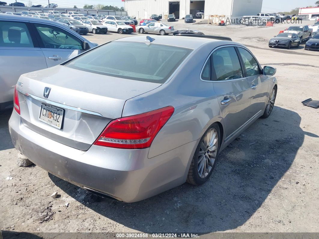 2014 Hyundai Equus Signature Silver vin: KMHGH4JH5EU078577