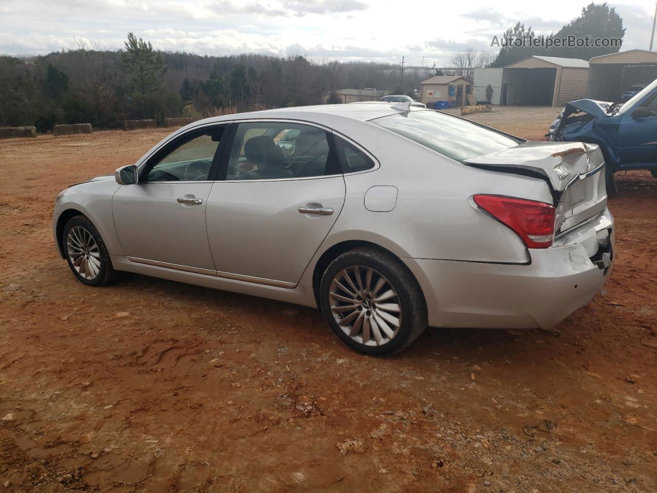 2014 Hyundai Equus Signature Silver vin: KMHGH4JH5EU082869