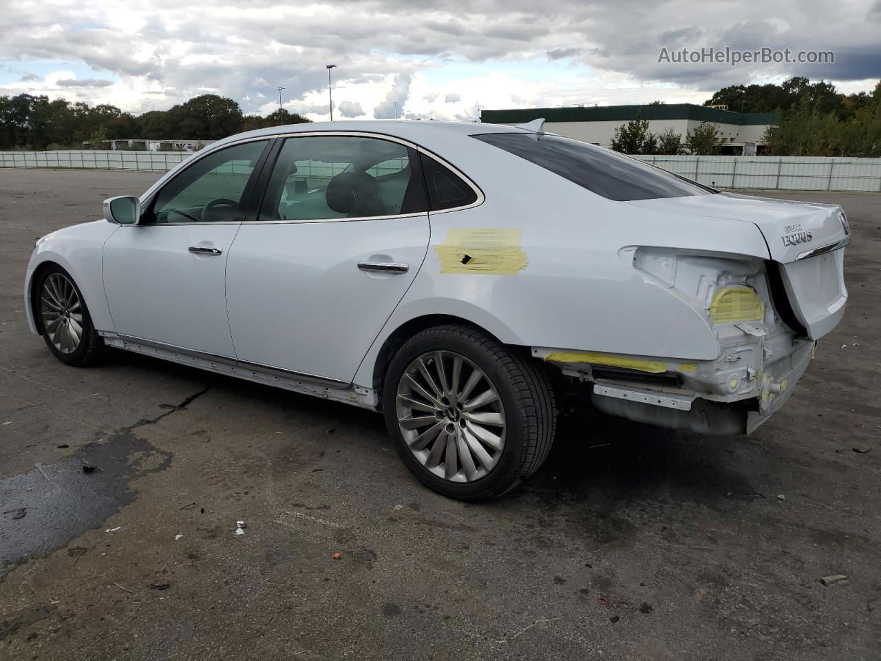 2014 Hyundai Equus Signature White vin: KMHGH4JH5EU085514