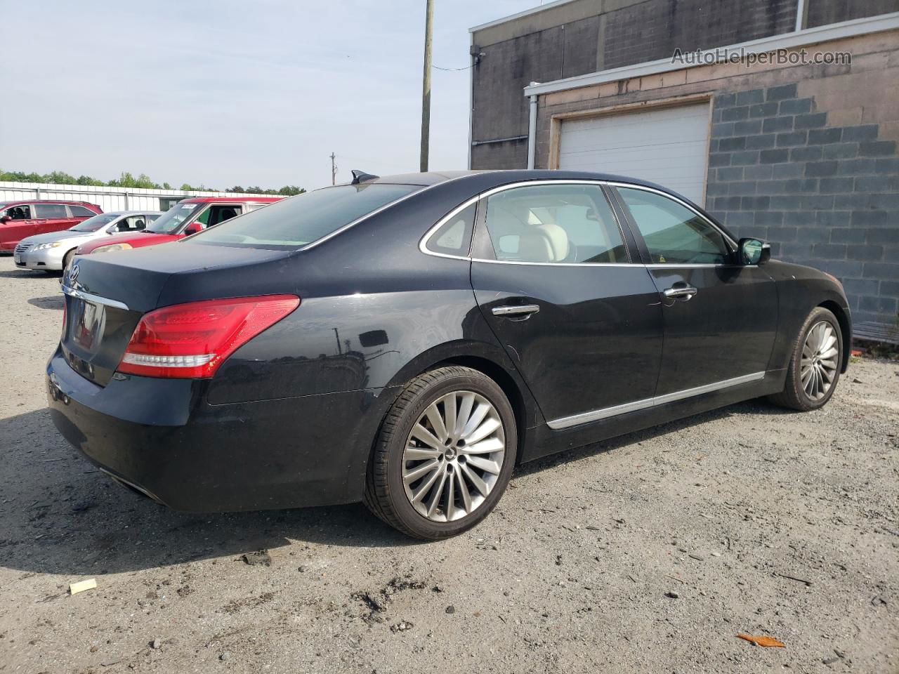 2014 Hyundai Equus Signature Черный vin: KMHGH4JH5EU087862