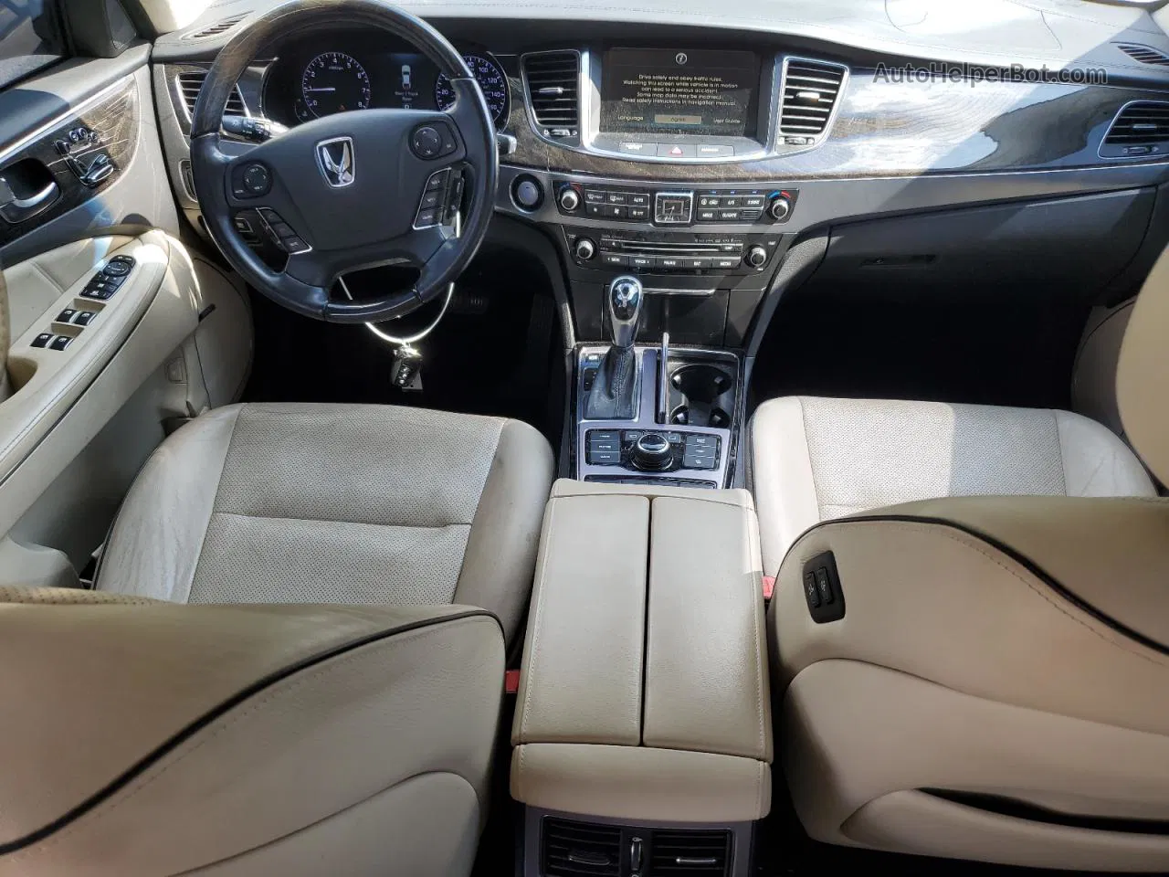 2014 Hyundai Equus Signature Белый vin: KMHGH4JH6EU077454