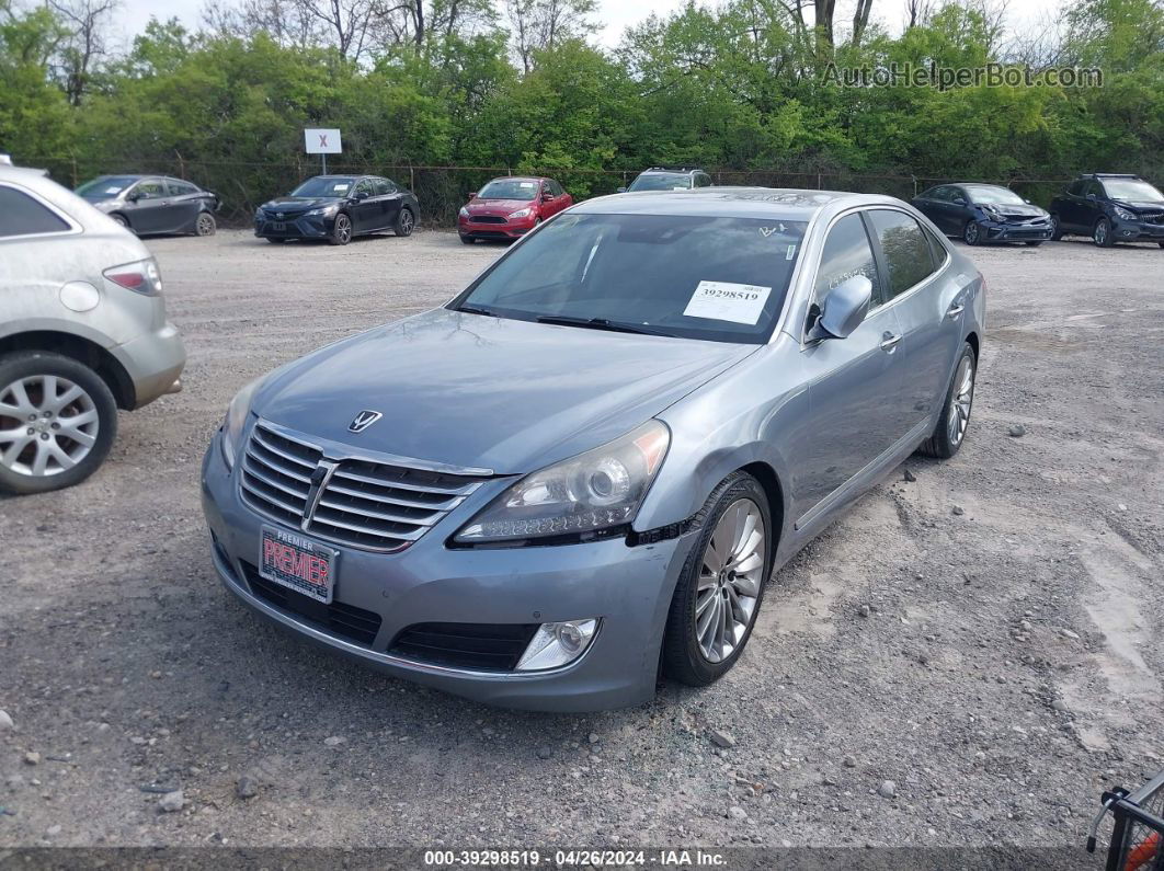 2014 Hyundai Equus Ultimate Light Blue vin: KMHGH4JH6EU081505