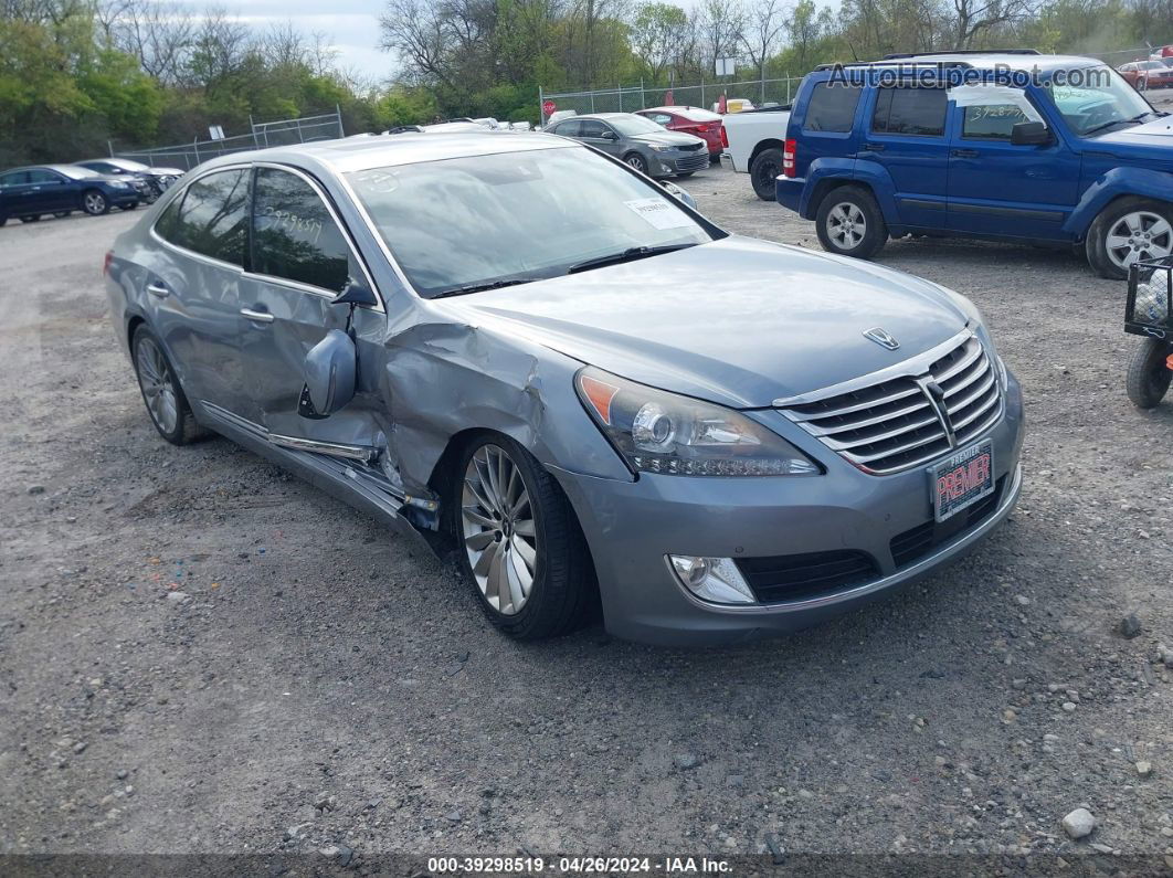 2014 Hyundai Equus Ultimate Light Blue vin: KMHGH4JH6EU081505