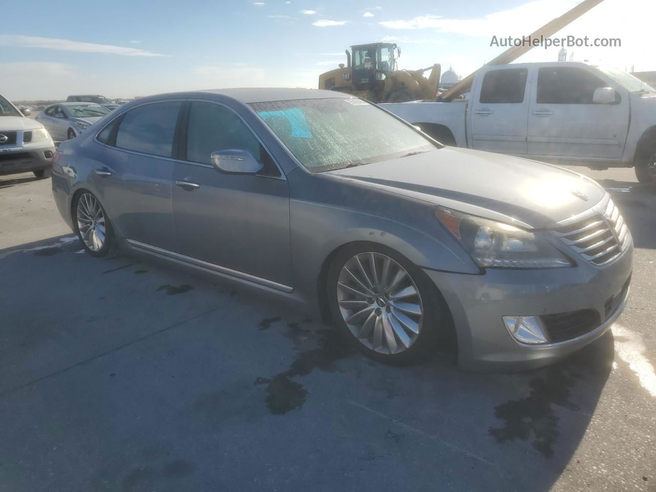 2014 Hyundai Equus Signature Gray vin: KMHGH4JH6EU083836