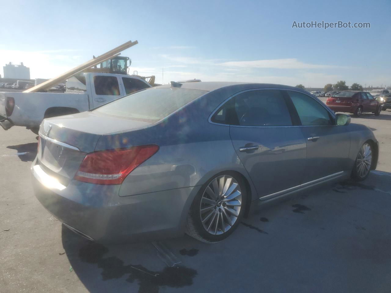 2014 Hyundai Equus Signature Gray vin: KMHGH4JH6EU083836