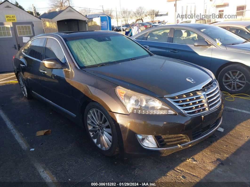 2014 Hyundai Equus Signature Черный vin: KMHGH4JH6EU084016