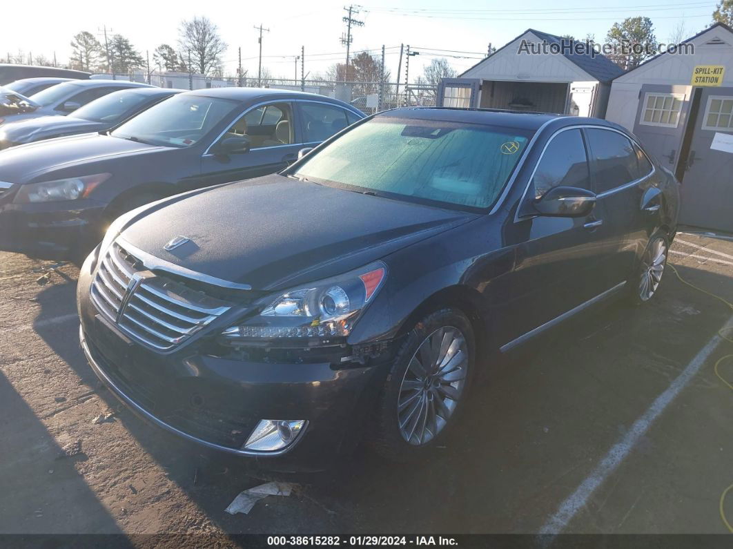 2014 Hyundai Equus Signature Черный vin: KMHGH4JH6EU084016