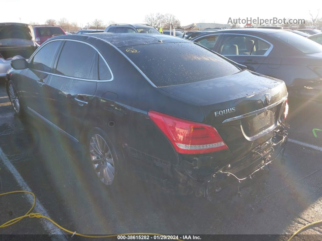 2014 Hyundai Equus Signature Черный vin: KMHGH4JH6EU084016