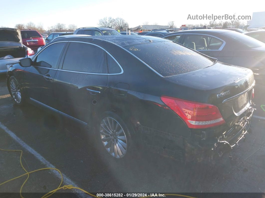 2014 Hyundai Equus Signature Черный vin: KMHGH4JH6EU084016