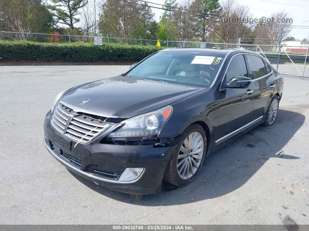 2014 Hyundai Equus Signature Черный vin: KMHGH4JH6EU084016