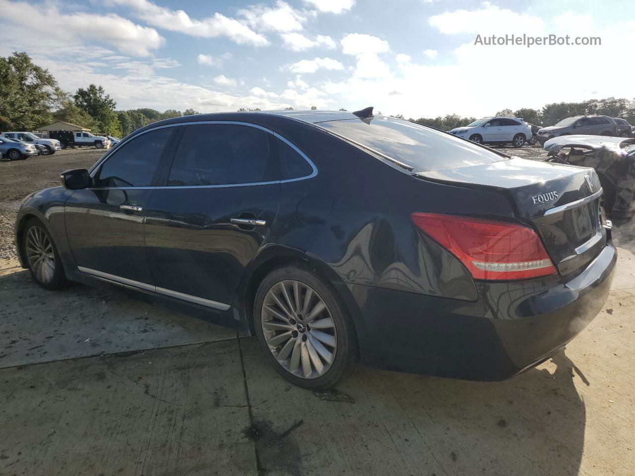 2014 Hyundai Equus Signature Черный vin: KMHGH4JH6EU087854