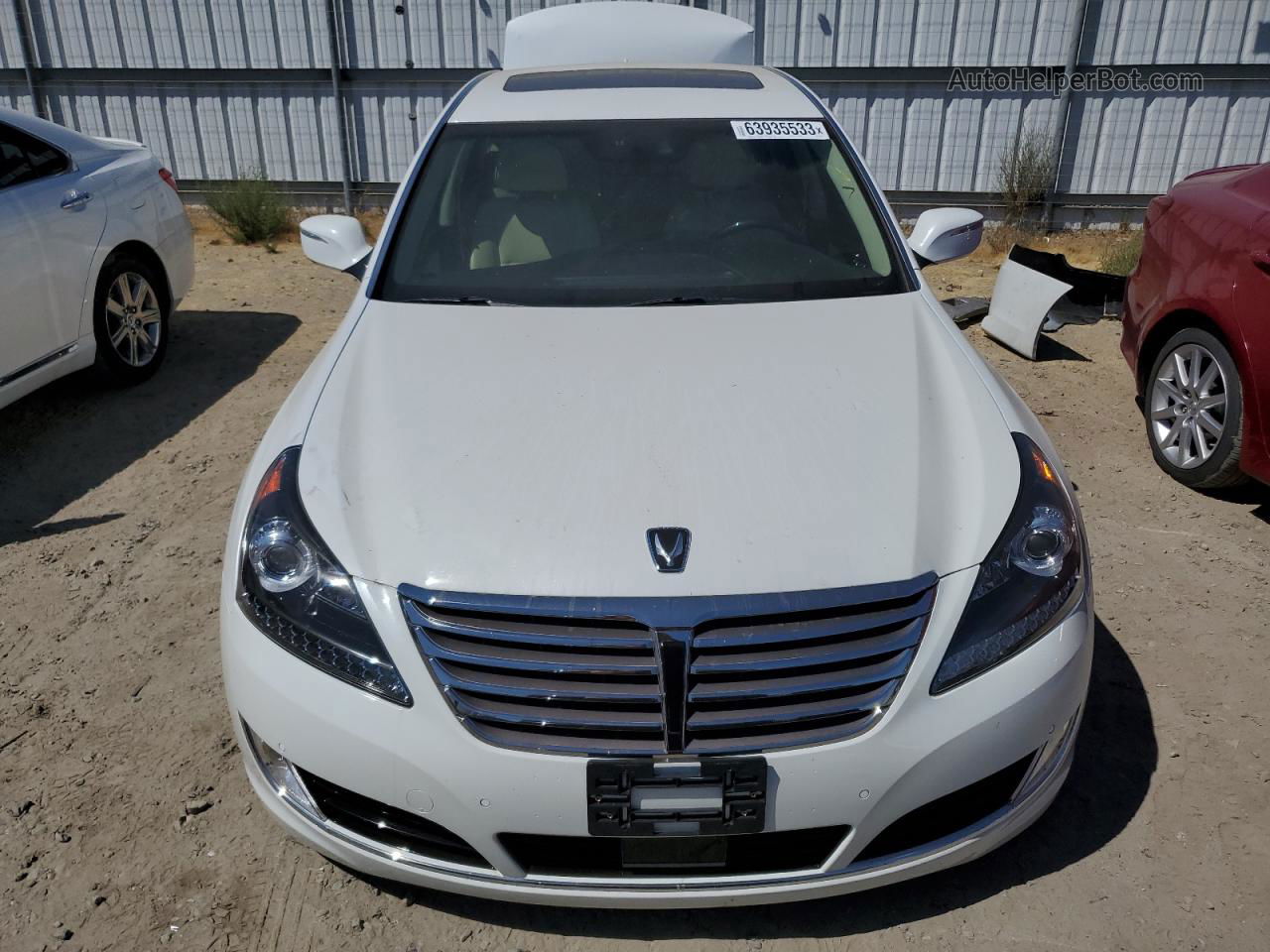 2014 Hyundai Equus Signature White vin: KMHGH4JH7EU079276