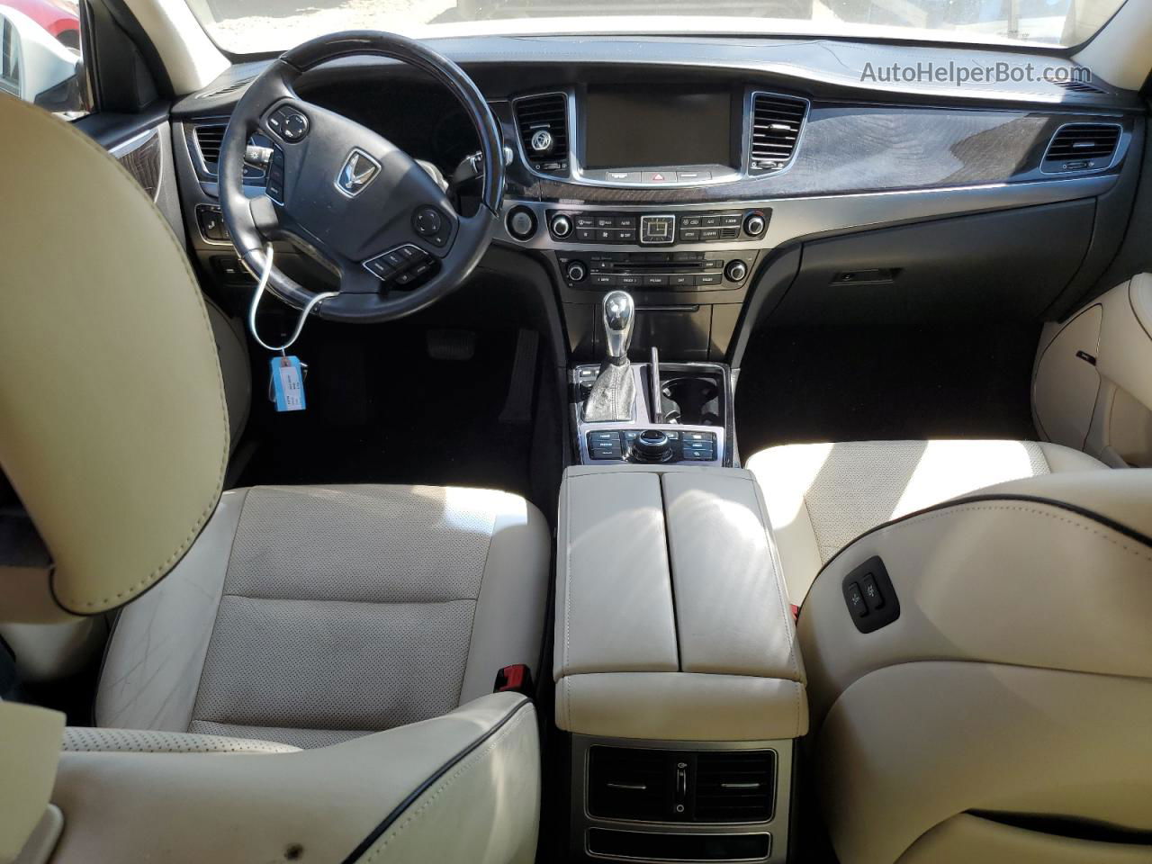 2014 Hyundai Equus Signature White vin: KMHGH4JH7EU079276