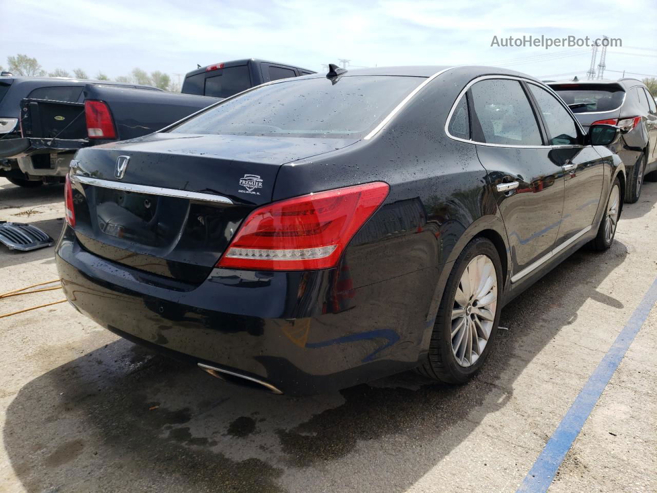 2014 Hyundai Equus Signature Black vin: KMHGH4JH7EU082551