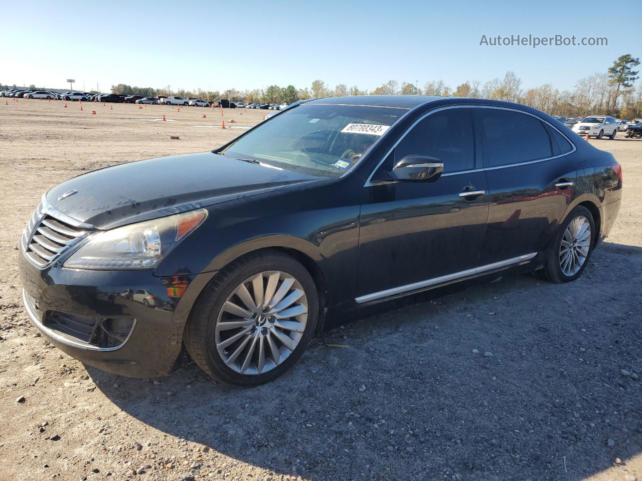 2014 Hyundai Equus Signature Black vin: KMHGH4JH7EU084168