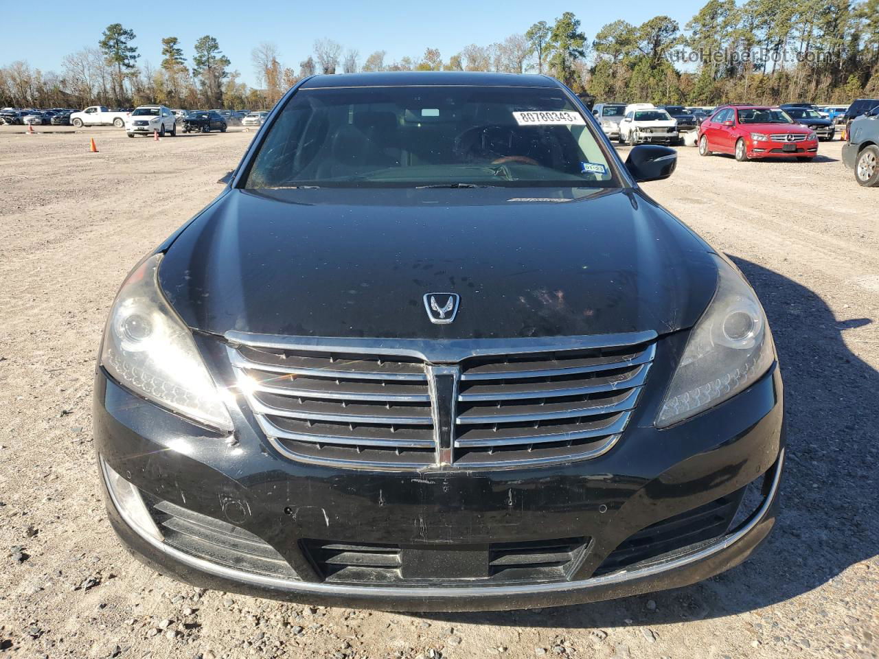 2014 Hyundai Equus Signature Черный vin: KMHGH4JH7EU084168