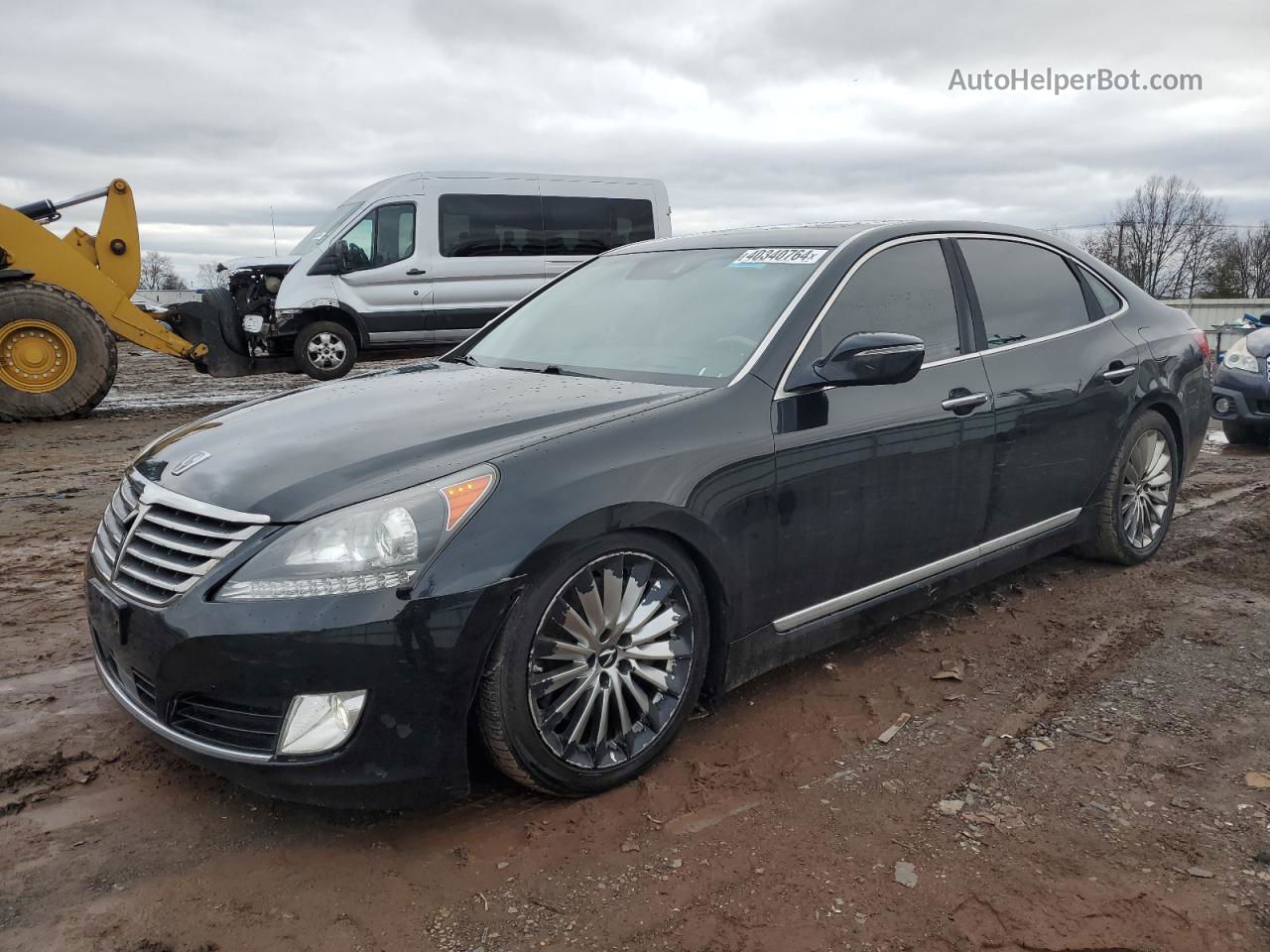 2014 Hyundai Equus Signature Black vin: KMHGH4JH7EU086857