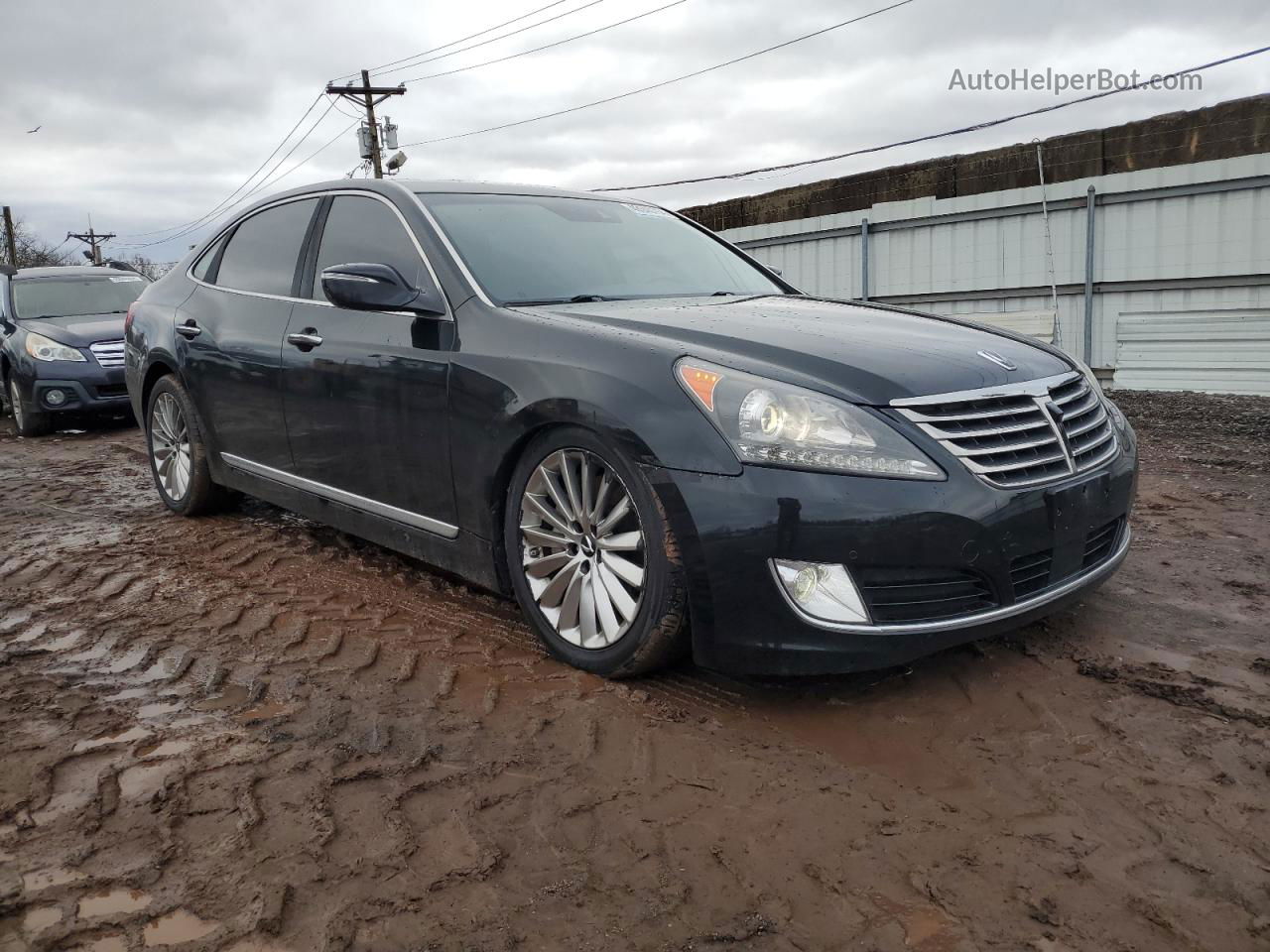 2014 Hyundai Equus Signature Black vin: KMHGH4JH7EU086857