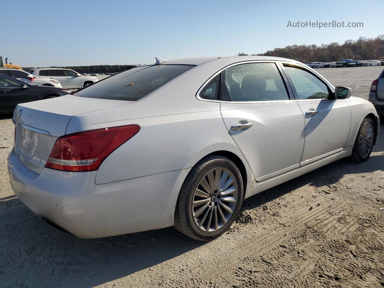 2014 Hyundai Equus Signature White vin: KMHGH4JH8EU074359