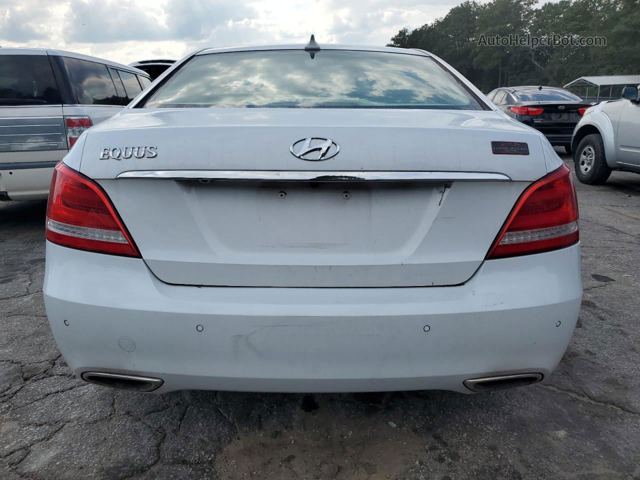 2014 Hyundai Equus Signature White vin: KMHGH4JH8EU087869