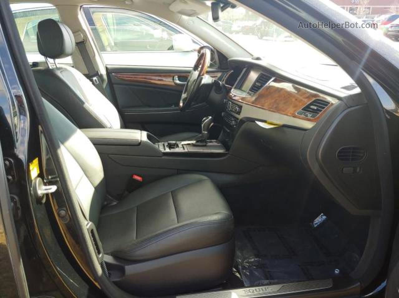 2014 Hyundai Equus Signature Черный vin: KMHGH4JH8EU089430