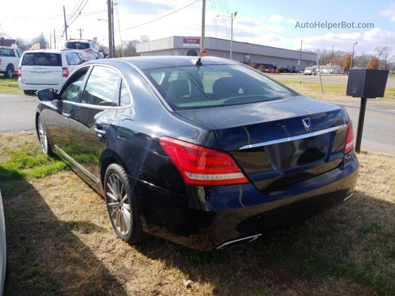 2014 Hyundai Equus Signature Черный vin: KMHGH4JH8EU089430