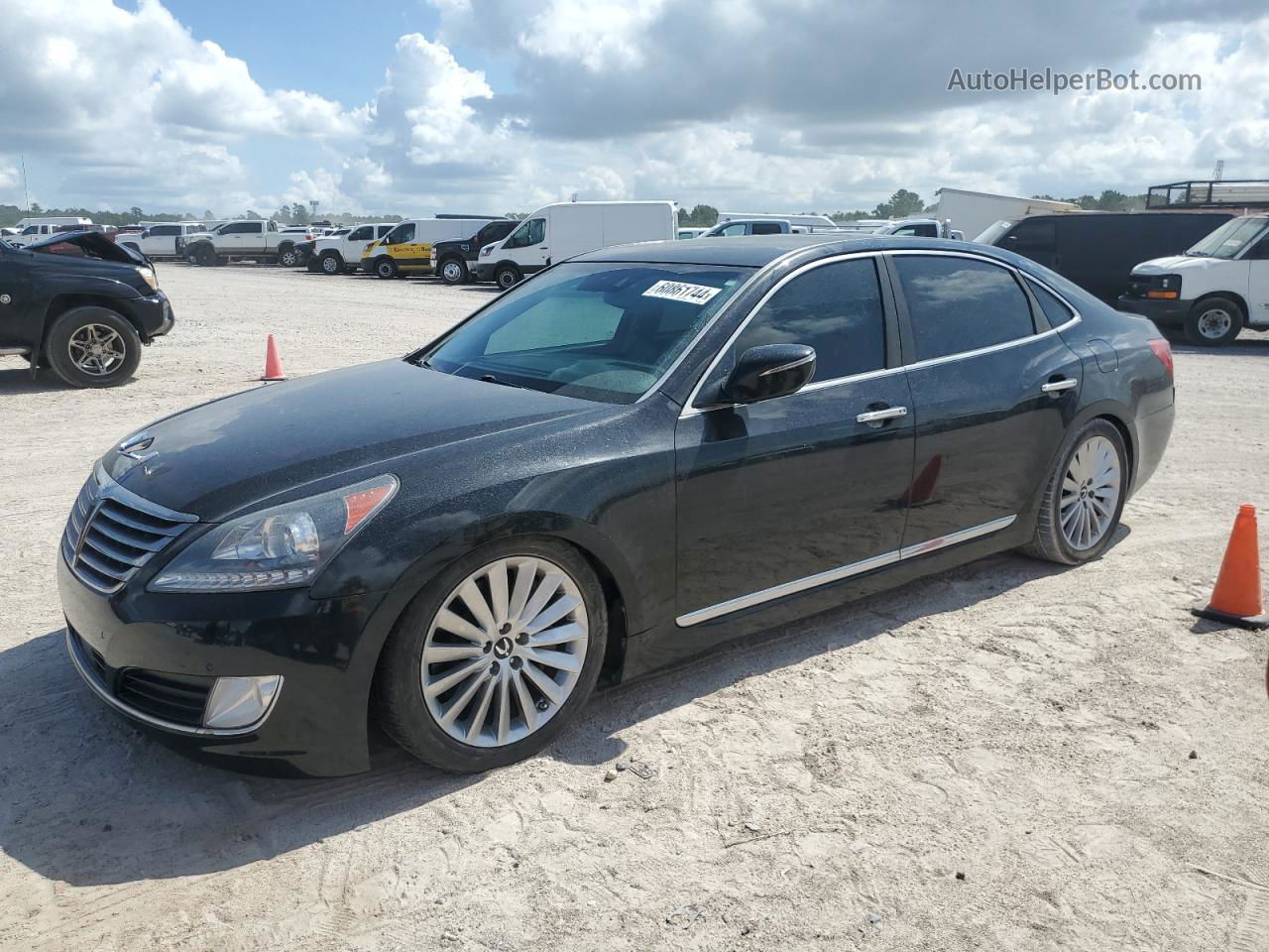 2014 Hyundai Equus Signature Black vin: KMHGH4JH9EU076265