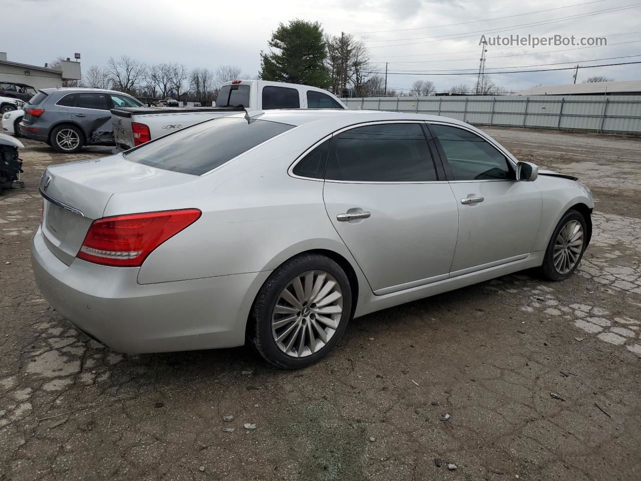 2014 Hyundai Equus Signature Silver vin: KMHGH4JH9EU082888