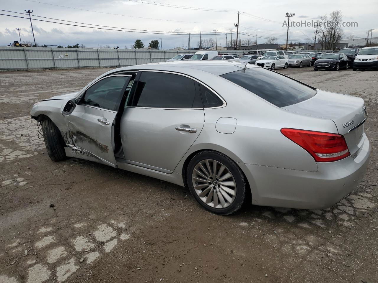 2014 Hyundai Equus Signature Silver vin: KMHGH4JH9EU082888