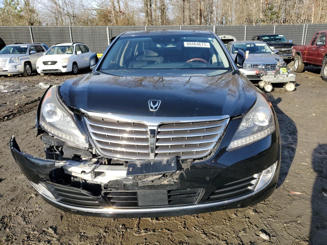 2014 Hyundai Equus Signature Black vin: KMHGH4JH9EU084107