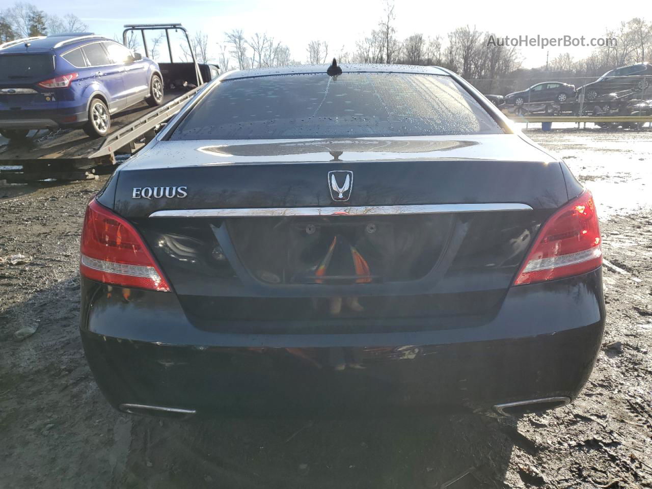 2014 Hyundai Equus Signature Черный vin: KMHGH4JH9EU084107