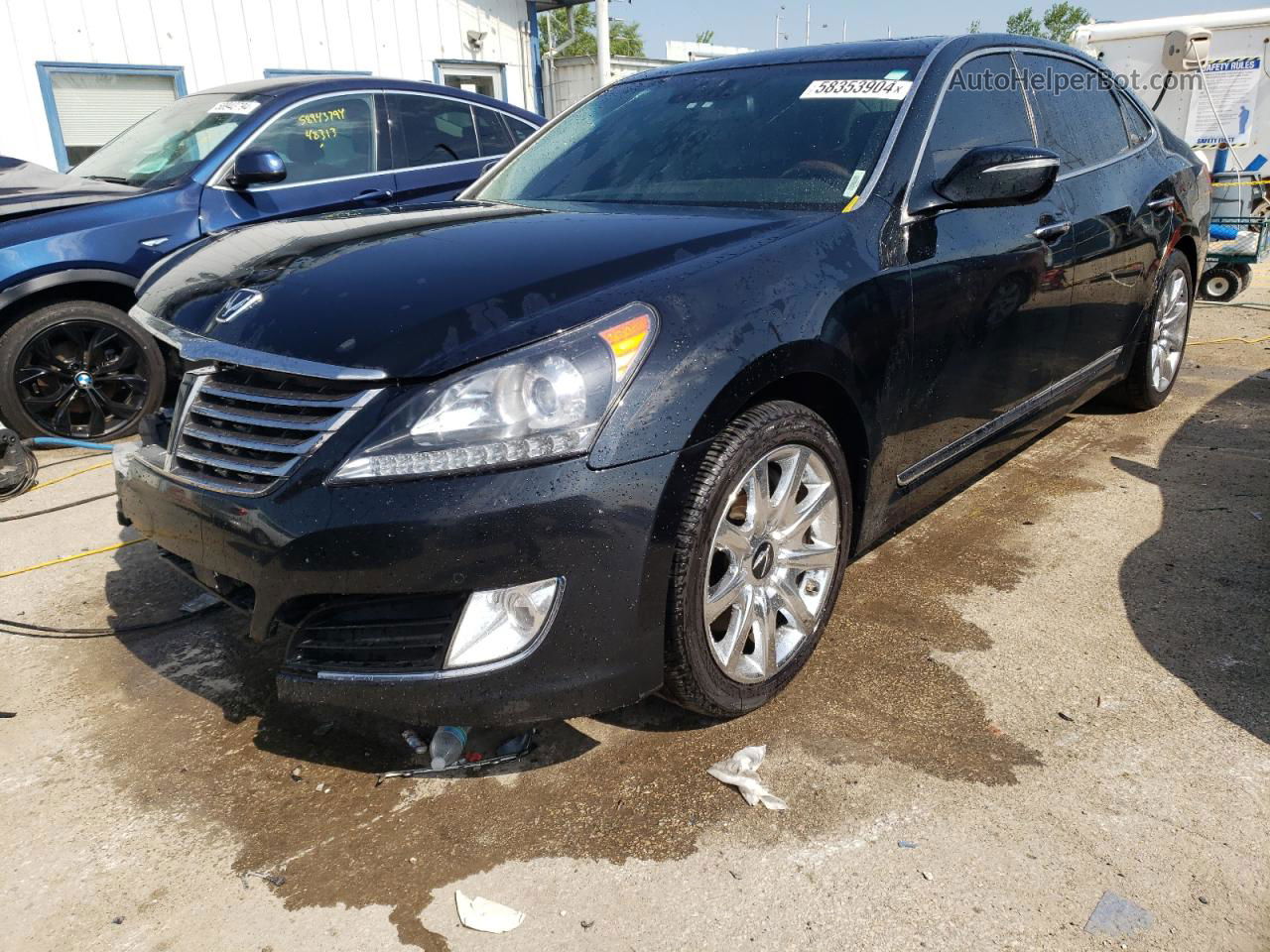 2014 Hyundai Equus Signature Черный vin: KMHGH4JH9EU087542