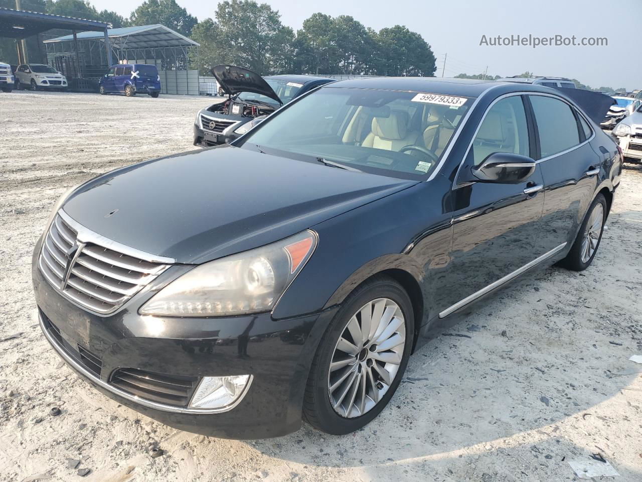 2014 Hyundai Equus Signature Black vin: KMHGH4JH9EU089193