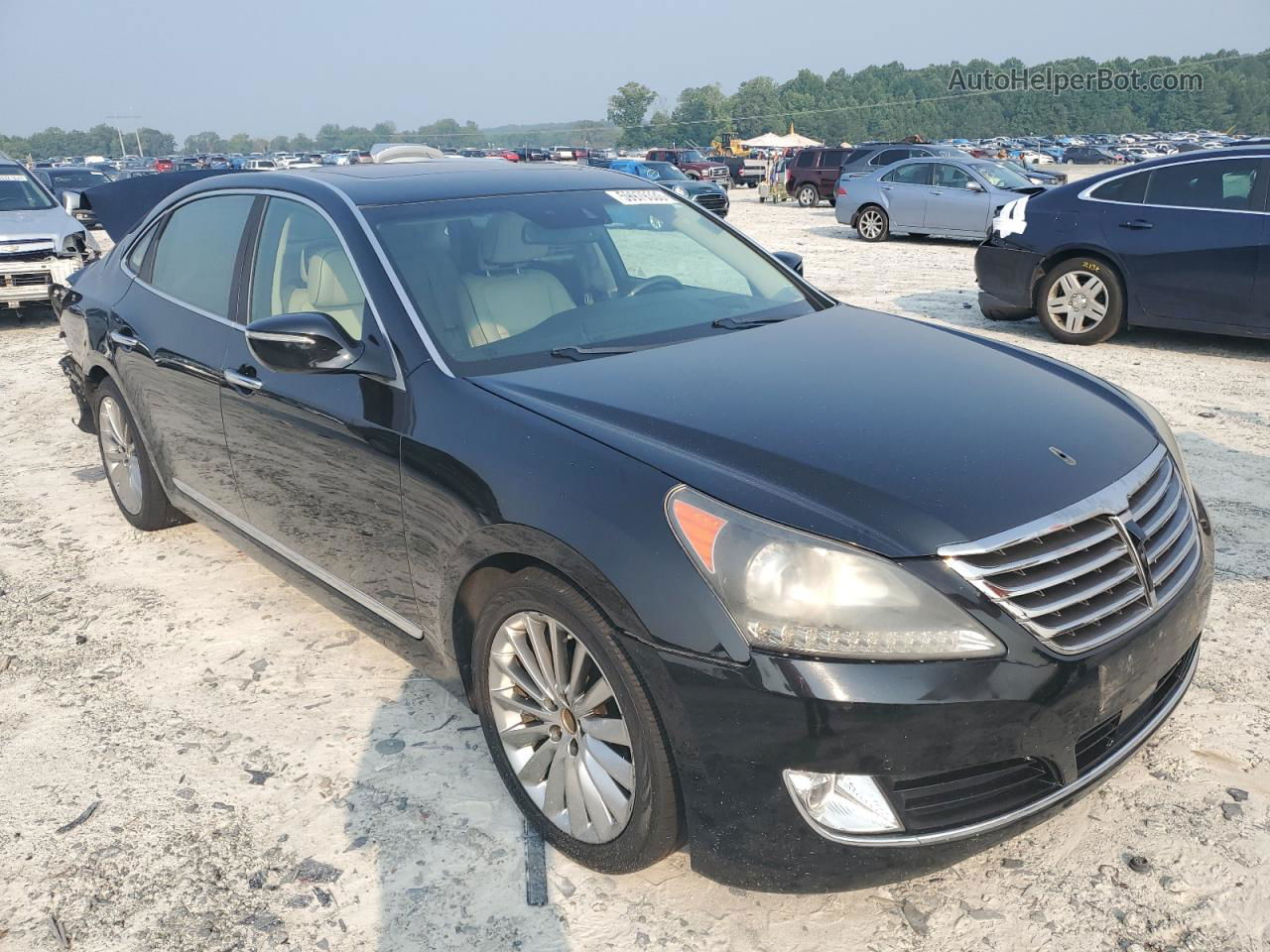 2014 Hyundai Equus Signature Black vin: KMHGH4JH9EU089193